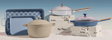 shop gifts for the expert - griddle pan, mini griddle pan, titanium always pan pro, perfect pot, cast iron always pan