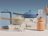 Shop Our Place Gifts under $100 - mini griddle pan, mini perfect pot, always pan, splendor blender, utensil essentials