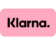 Klarna logo on a pink background