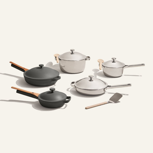 Home Chef Set (15 piece)-Chrome/Char